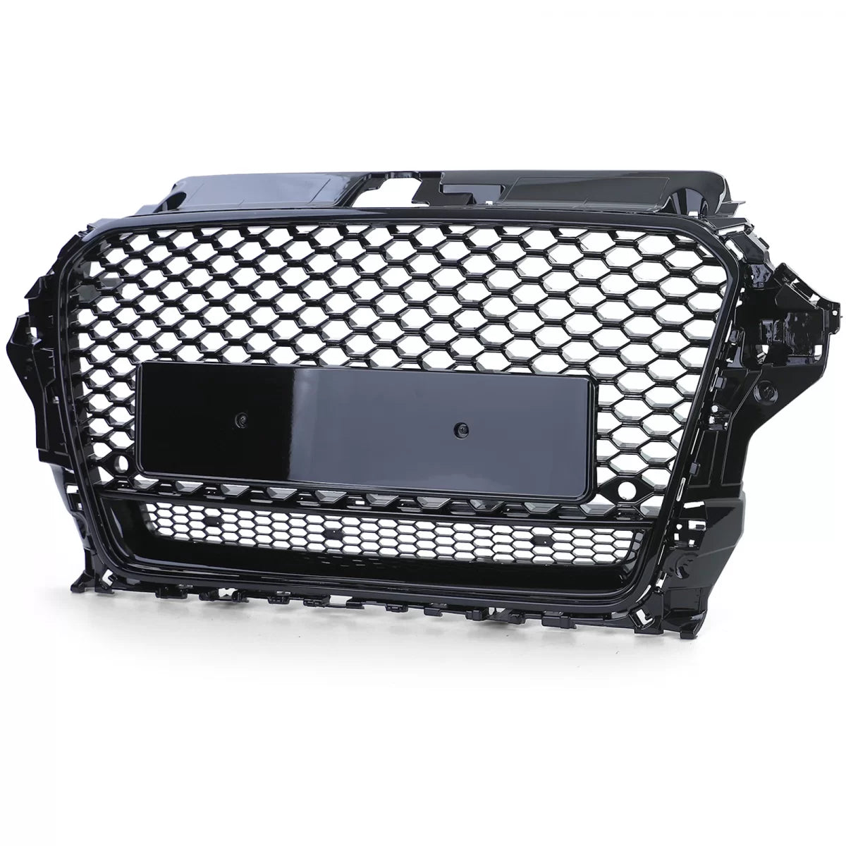 Griglia Sportiva Nido D'ape Nero Lucido Anteriore per Audi A3 8V 12-16