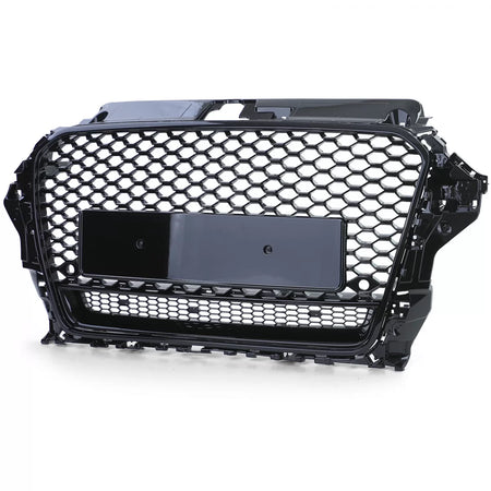Griglia Sportiva Nido D'ape Nero Lucido Anteriore per Audi A3 8V 12-16