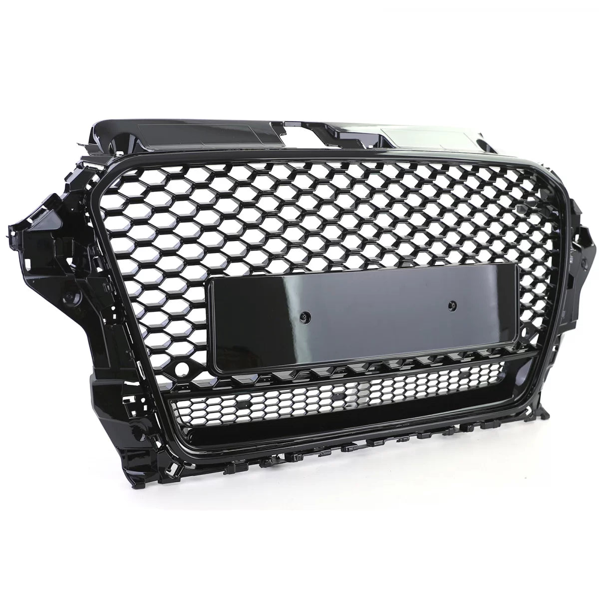 Griglia Sportiva Nido D'ape Nero Lucido Anteriore per Audi A3 8V 12-16