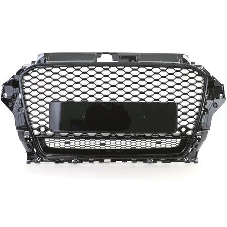 Griglia Sportiva Nido D'ape Nero Lucido Anteriore per Audi A3 8V 12-16