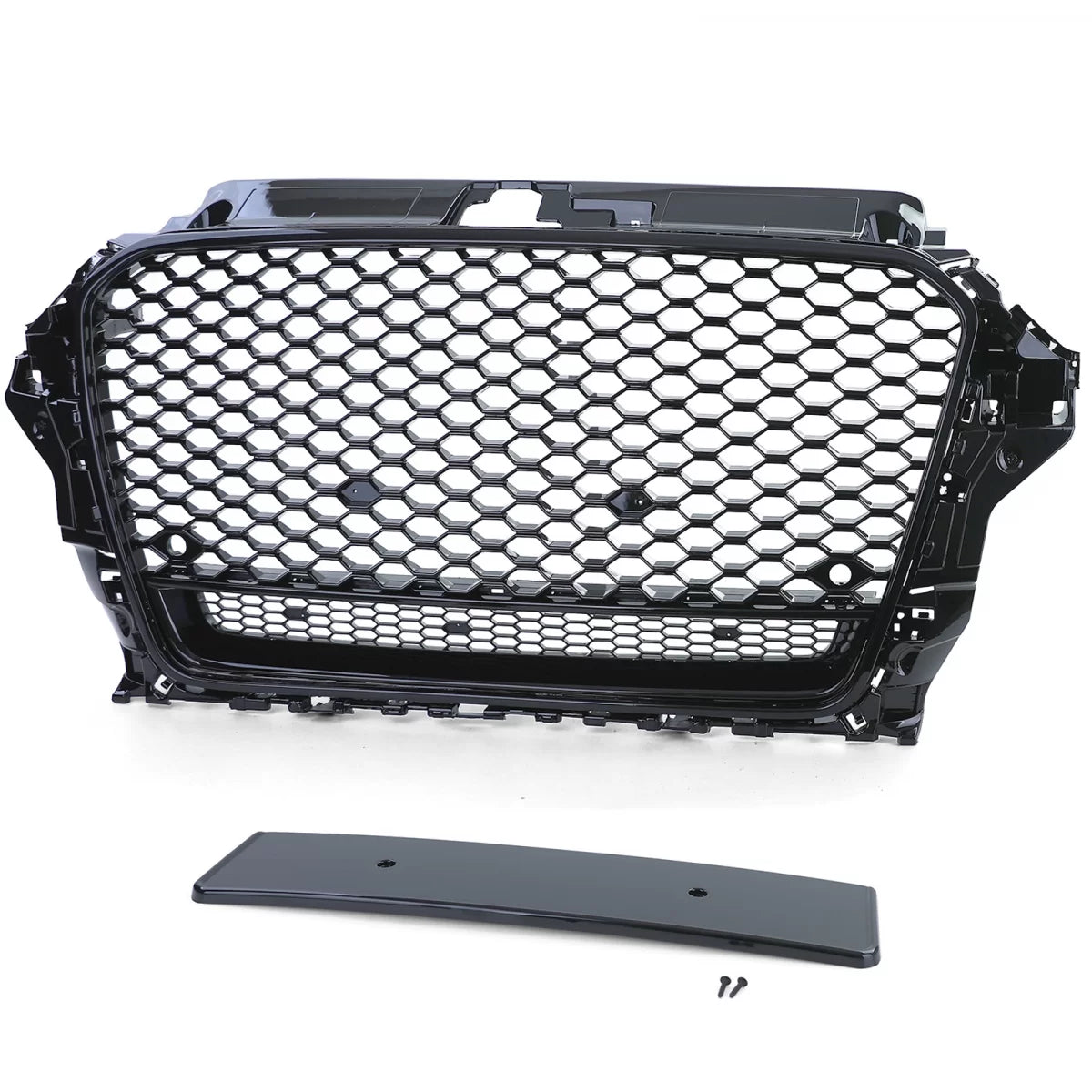 Griglia Sportiva Nido D'ape Nero Lucido Anteriore per Audi A3 8V 12-16