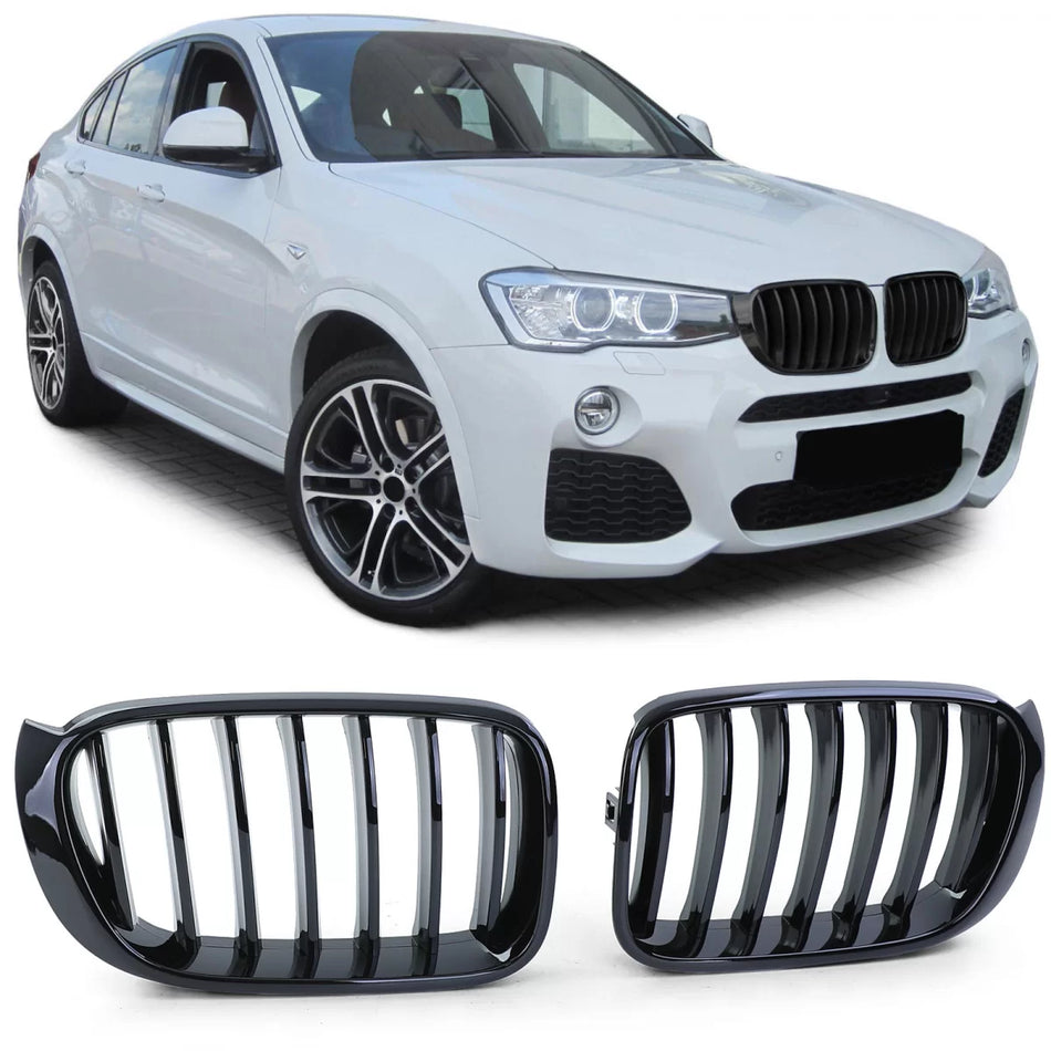 Griglia Sportiva Lucida Anteriore per BMW X3 F25 X4 F26 dal 14