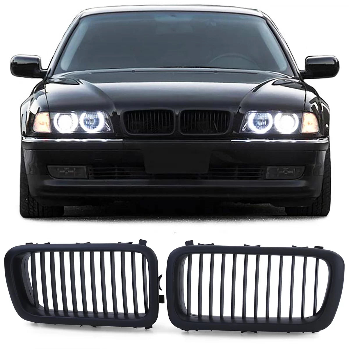 Griglia Sportiva Nera Opaca Anteriore per BMW Serie 7 E38 94-01