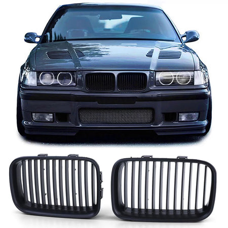 Griglia Sportiva Opaca Anteriore per BMW Serie 3 E36 91-96 Pre-facelift
