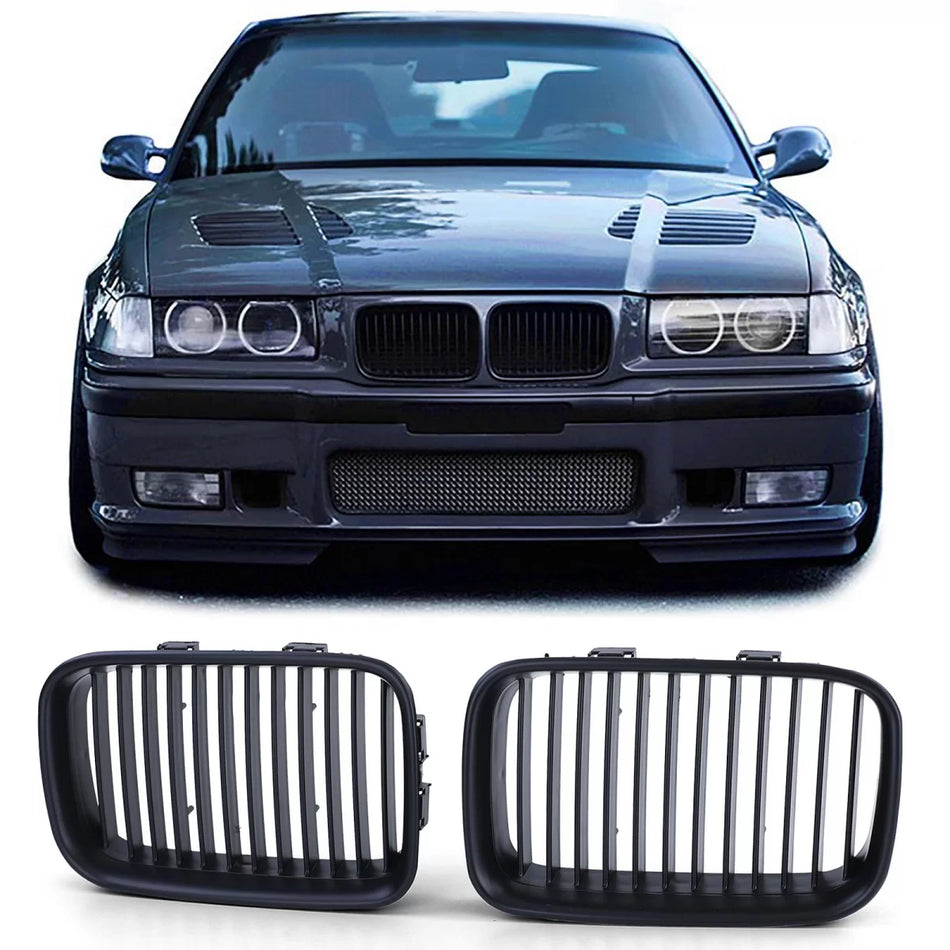 Griglia Sportiva Opaca Anteriore per BMW Serie 3 E36 91-96 Pre-facelift