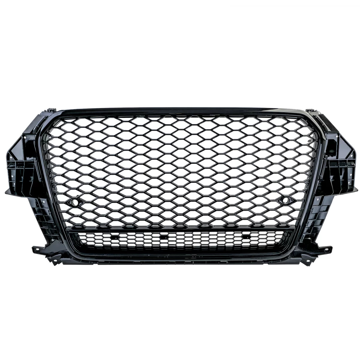 Griglia Sportiva Nido D'ape Nero Lucido per Audi Q3 8U Pre-facelift 11-15