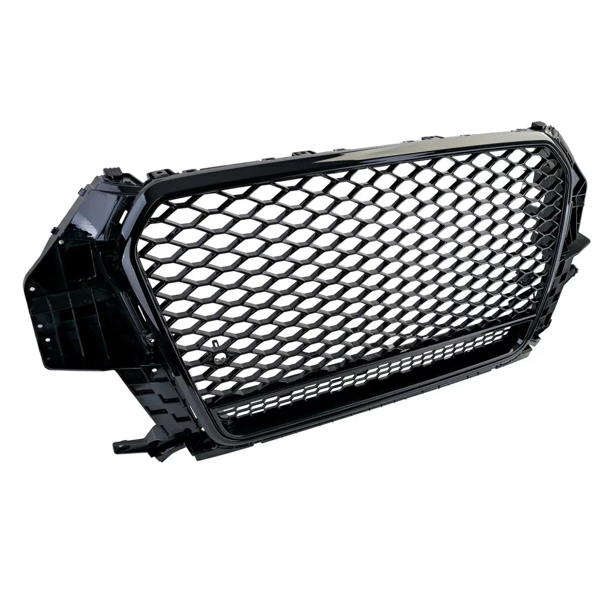 Griglia Sportiva Nido D'ape Nero Lucido per Audi Q3 8U Pre-facelift 11-15