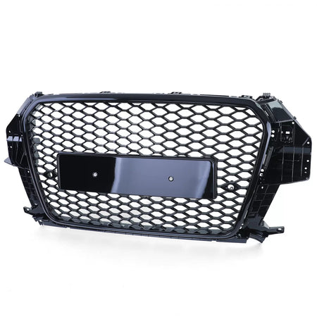 Griglia Sportiva Nido D'ape Anteriore Nero Lucido per Audi Q3 8U 11-15