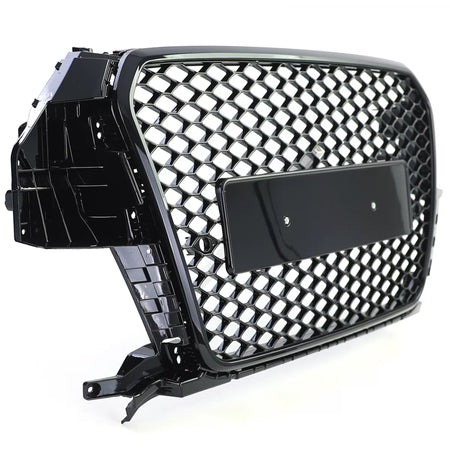 Griglia Sportiva Nido D'ape Anteriore Nero Lucido per Audi Q3 8U 11-15