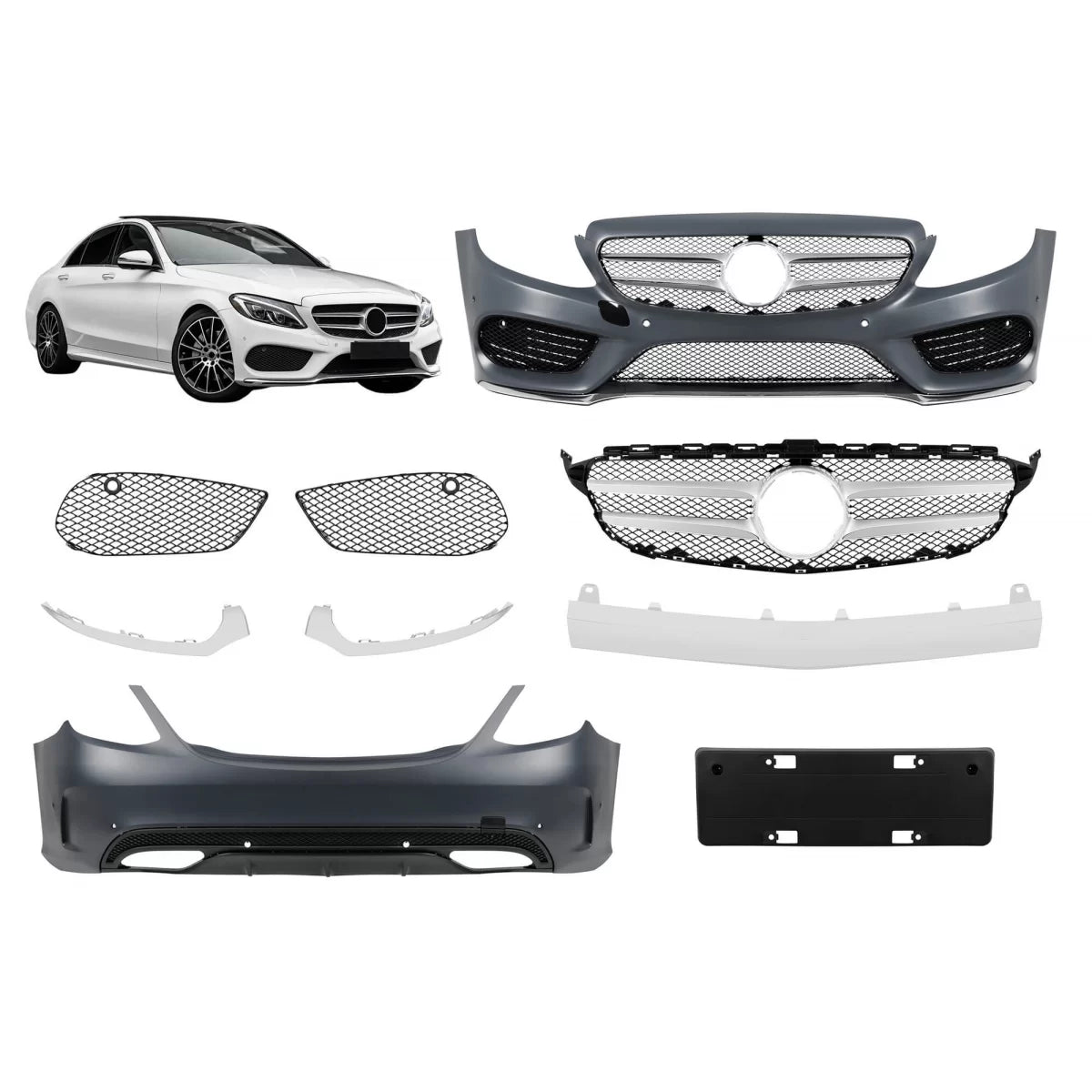 Pacchetto Tuning Sport Line per Mercedes Classe C W205 2014-2020