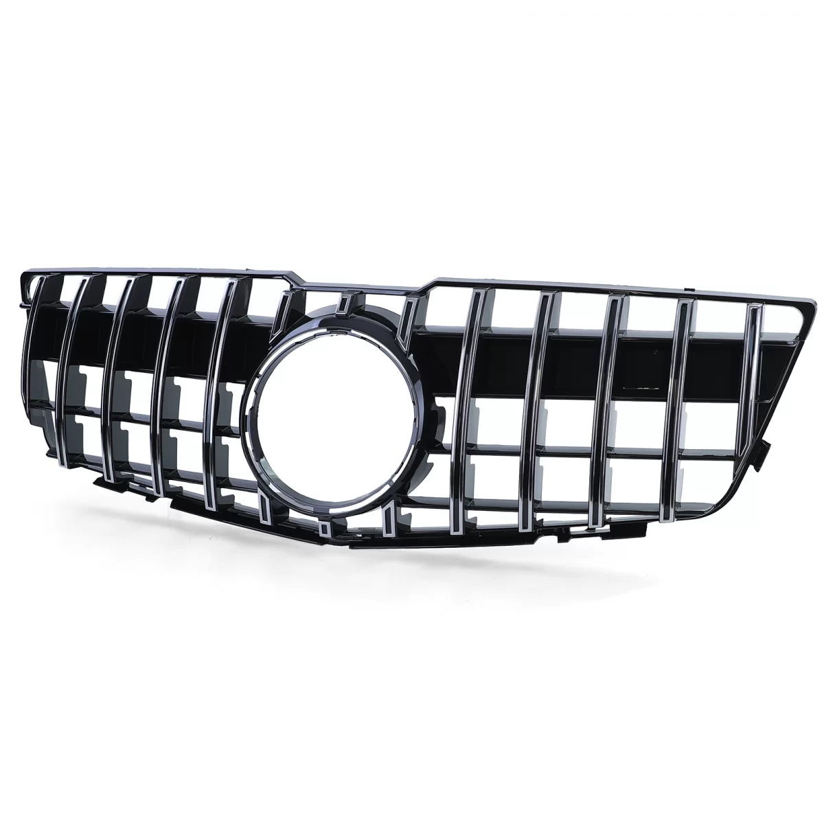 Griglia Radiatore Sportiva Nero Lucido Cromata per Mercedes GLK X204 08-12