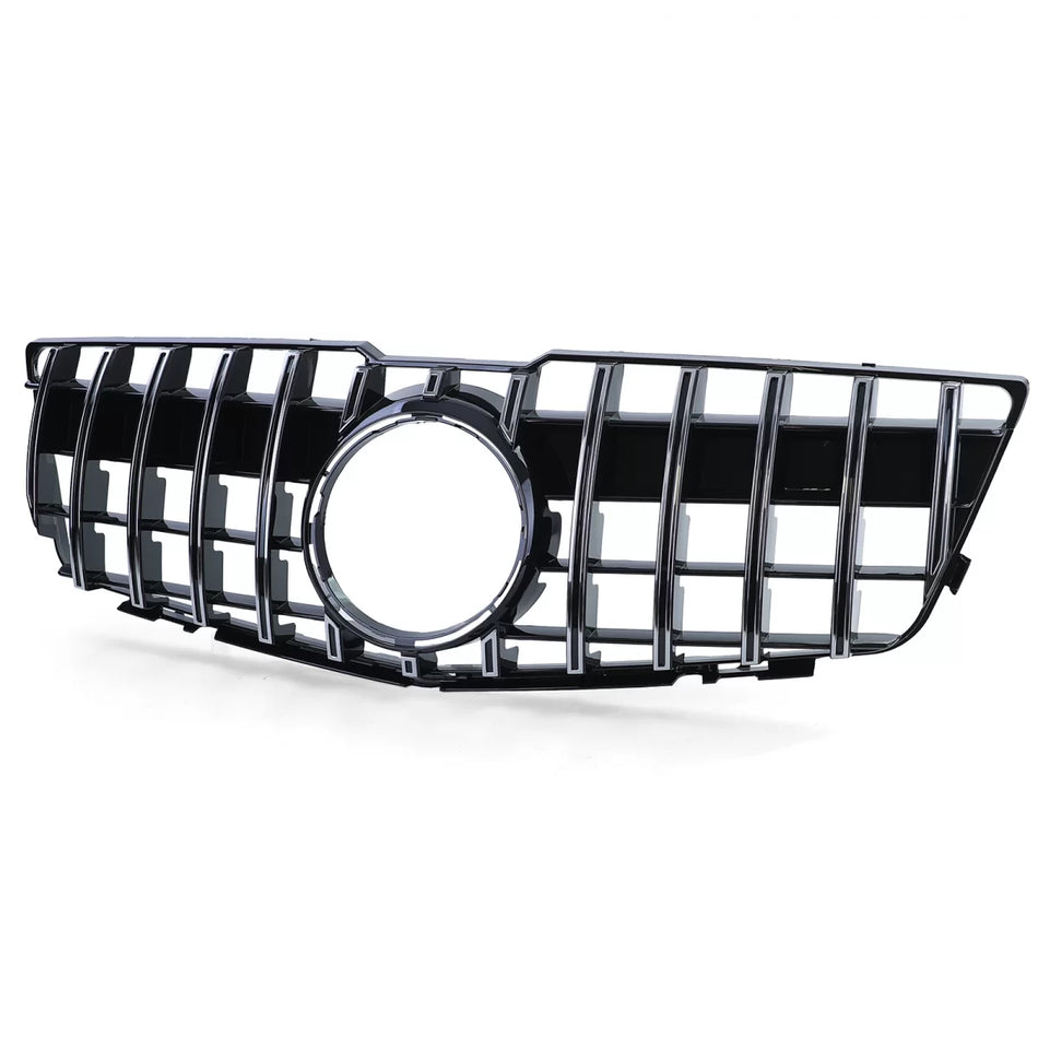Griglia Radiatore Sportiva Nero Lucido Cromata per Mercedes GLK X204 08-12
