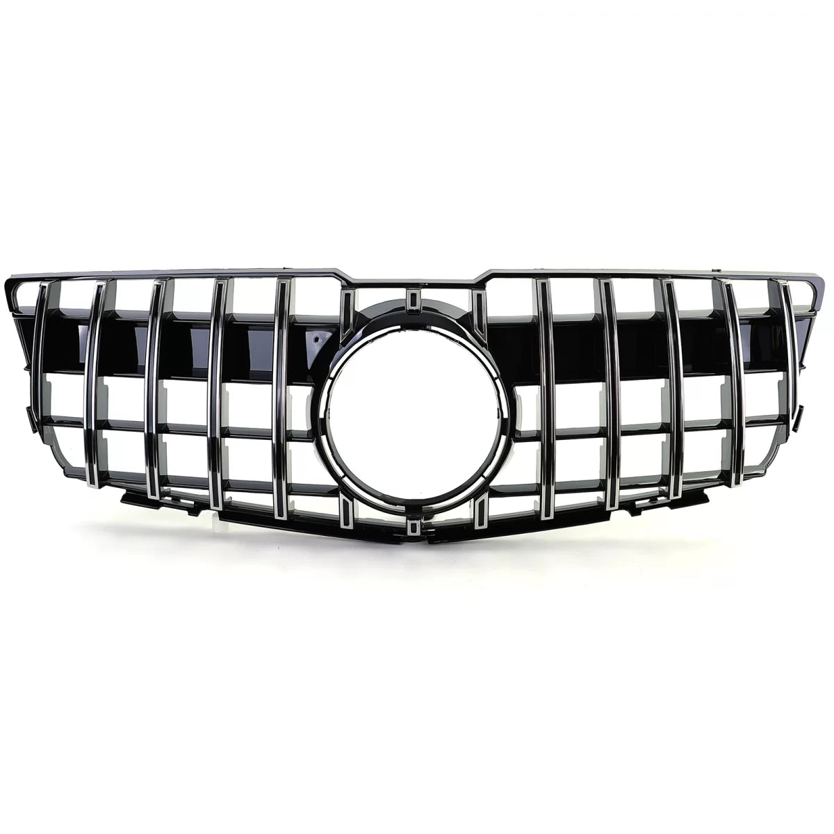 Griglia Radiatore Sportiva Nero Lucido Cromata per Mercedes GLK X204 08-12