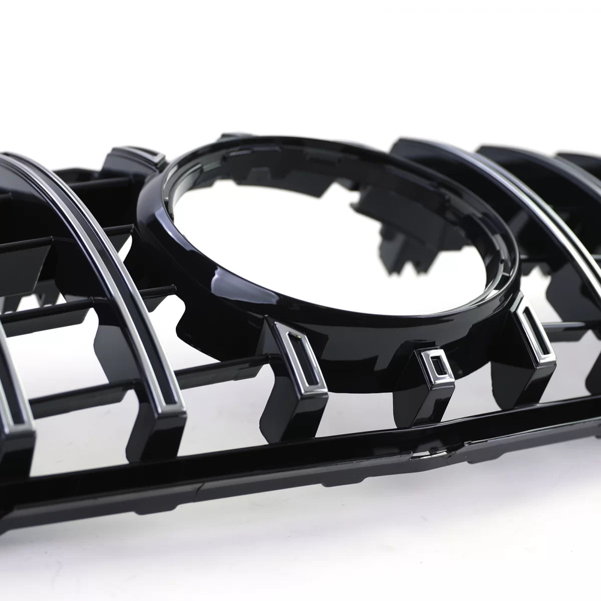 Griglia Radiatore Sportiva Nero Lucido Cromata per Mercedes GLK X204 08-12