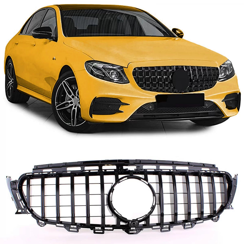 Griglia Radiatore Sportiva Nero Lucido per Mercedes e W213 S213 C238 A238 16-20