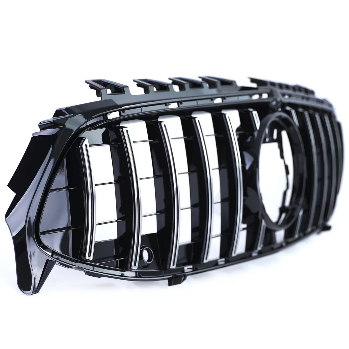 Griglia Radiatore Sportiva Cromata Nera Lucida per Mercedes CLA C118 X118 dal 19