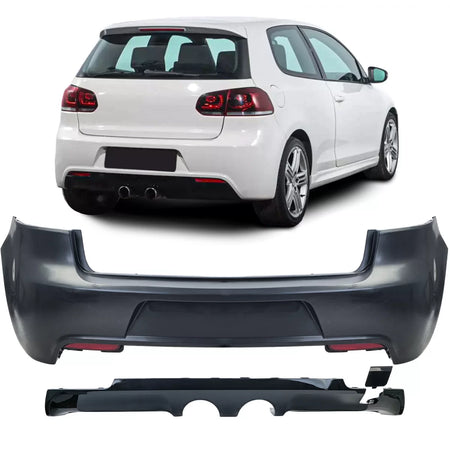 Paraurti Posteriore Sportivo con Diffusore per Volkswagen Golf R20 2008-2013