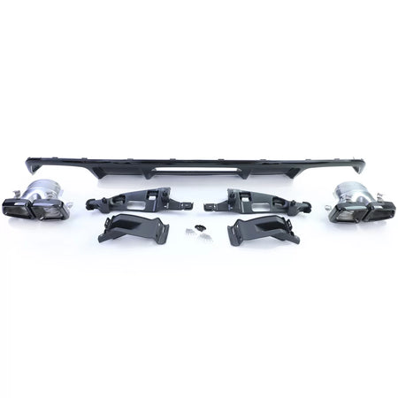 Diffusore Posteriore Sport con Terminali Neri per Mercedes CLS C218 Facelift