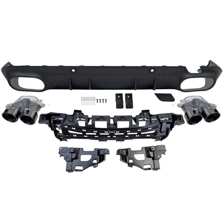 Diffusore Posteriore Sport con Terminali Neri per Mercedes CLS C257 2018-2023