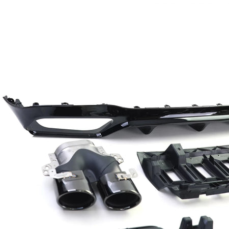 Diffusore Posteriore Sport con Terminali Neri per Mercedes Classe E W213