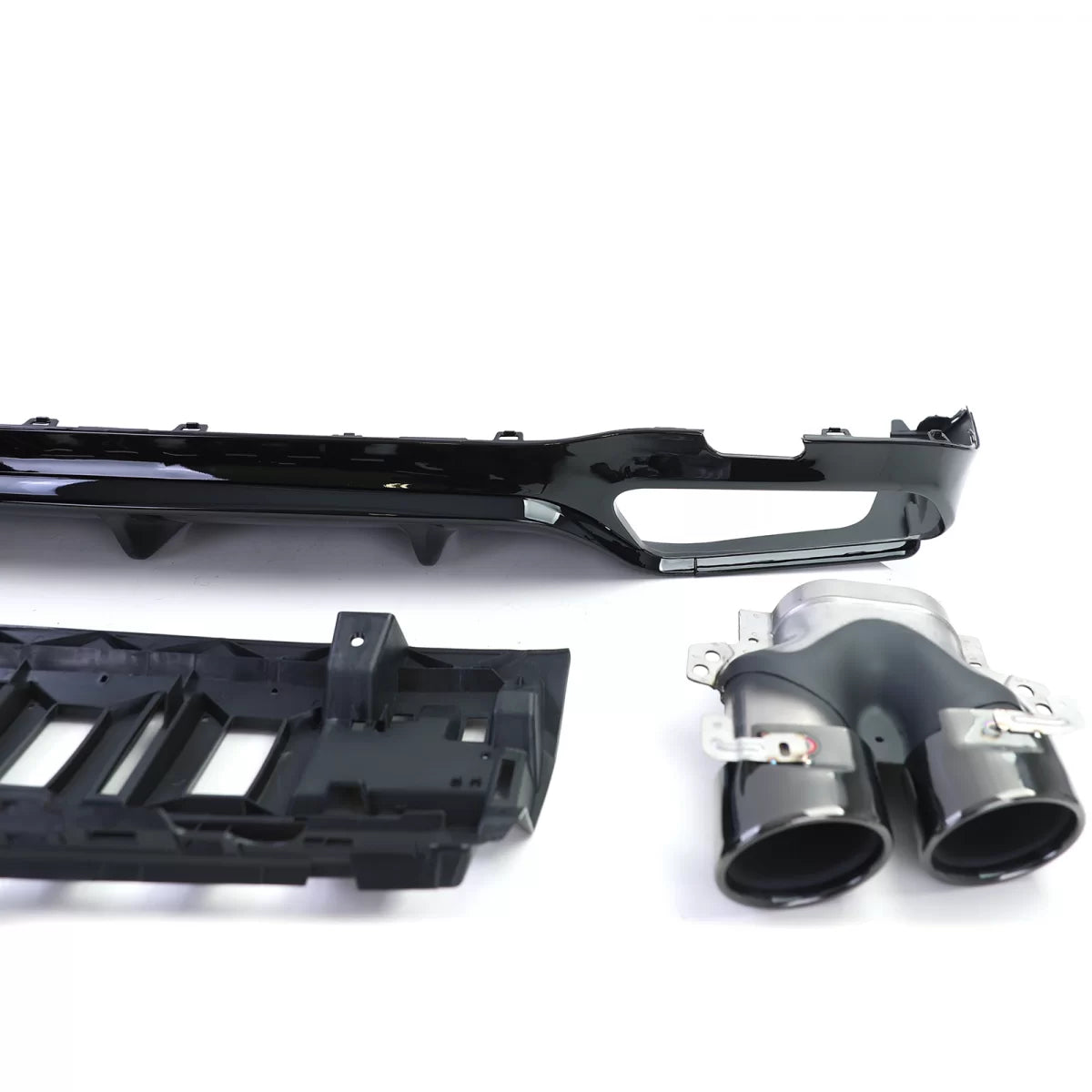Diffusore Posteriore Sport con Terminali Neri per Mercedes Classe E W213