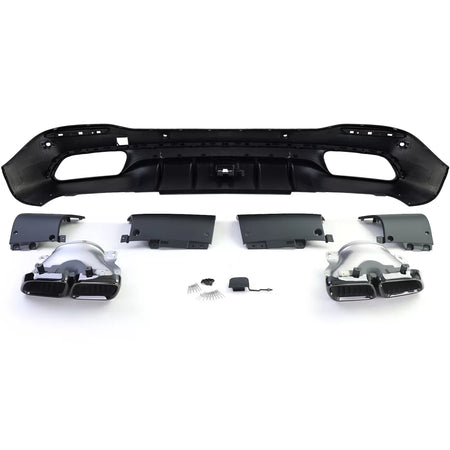 Diffusore Posteriore Sport con Terminali Neri per Mercedes GLE V167 (dal 18)