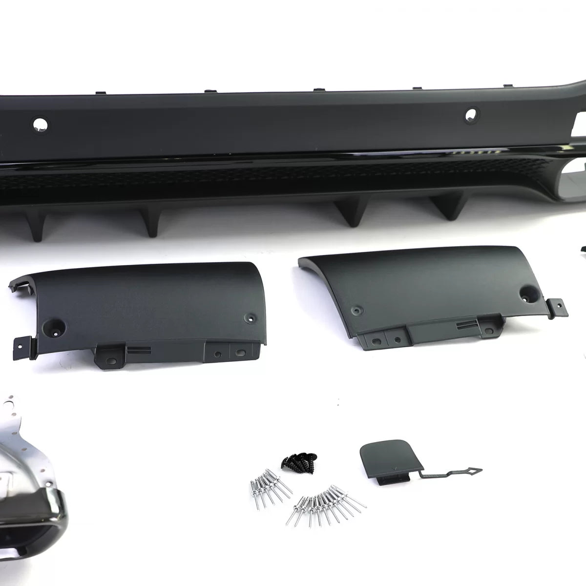 Diffusore Posteriore Sport con Terminali Neri per Mercedes GLE V167 (dal 18)