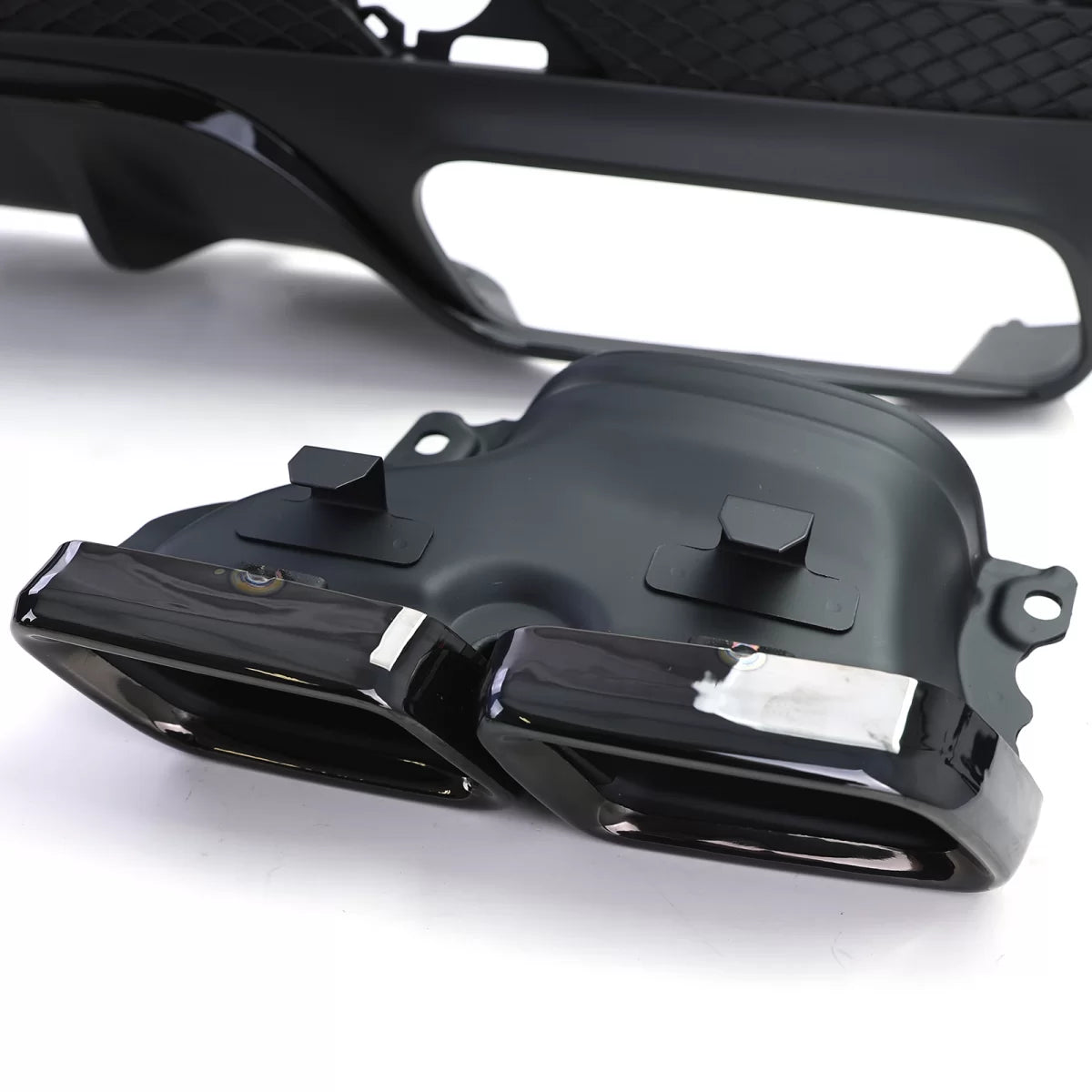 Diffusore Posteriore Sport con Terminali Neri per Mercedes GLE W166 15-18