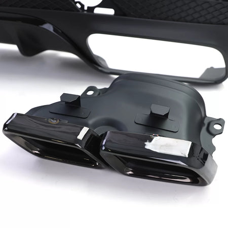 Diffusore Posteriore Sport con Terminali Neri per Mercedes GLE W166 15-18