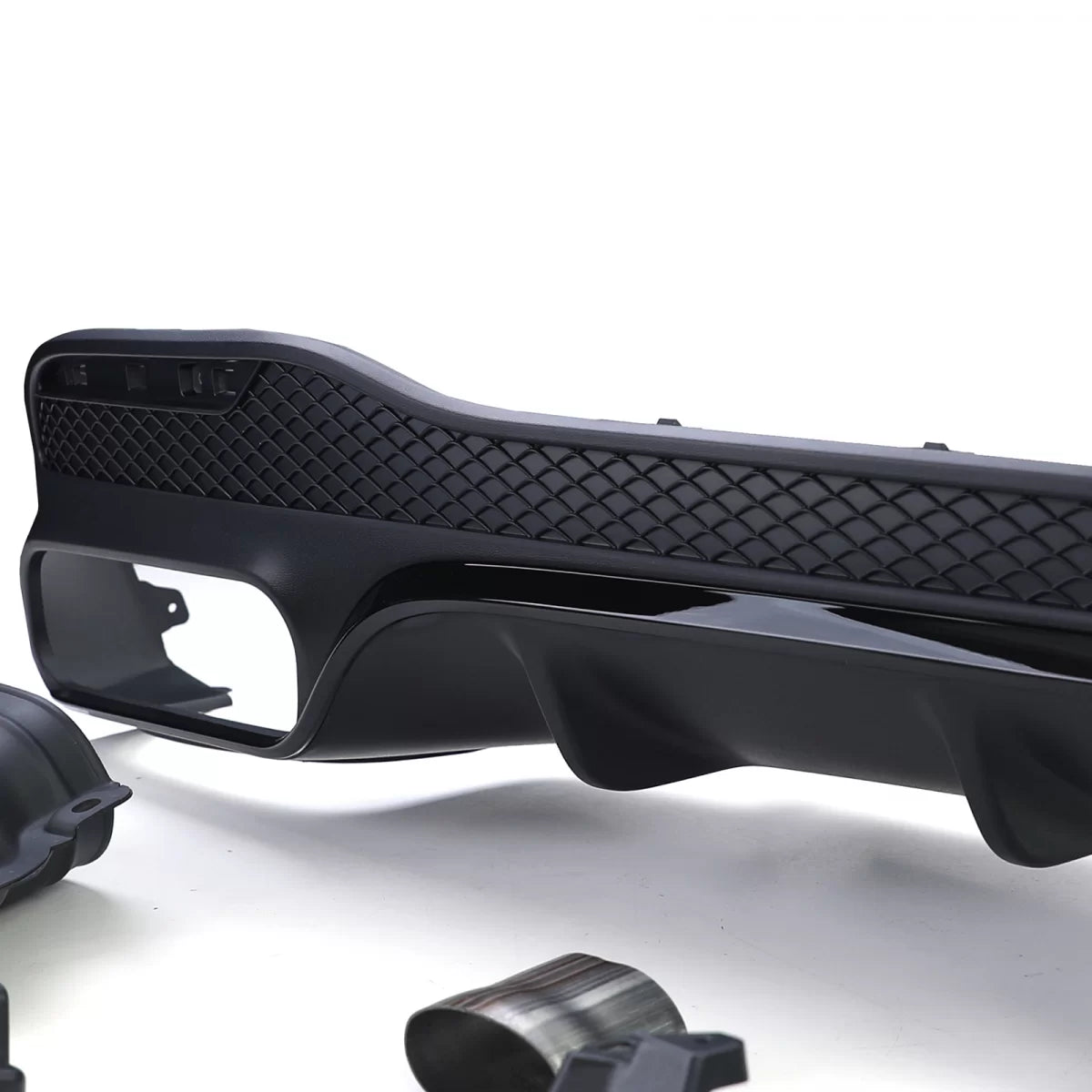 Diffusore Posteriore Sport con Terminali Neri per Mercedes GLE W166 15-18