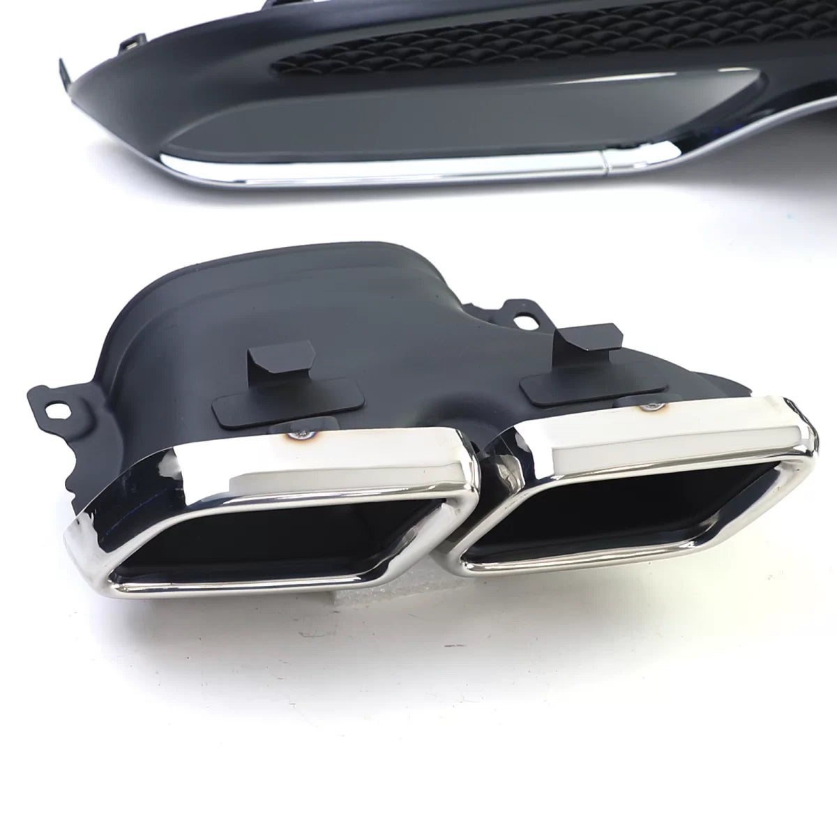 Diffusore Posteriore Sport con Terminali Cromati per Mercedes C S205 W205 14-18