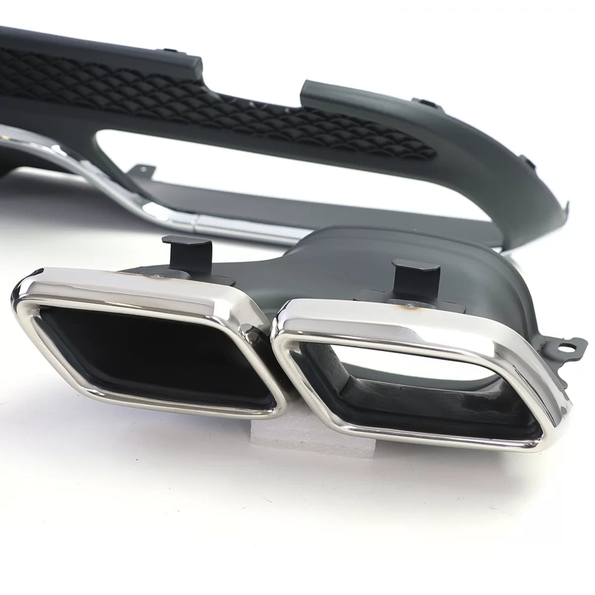 Diffusore Posteriore Sport con Terminali Cromati per Mercedes C S205 W205 14-18