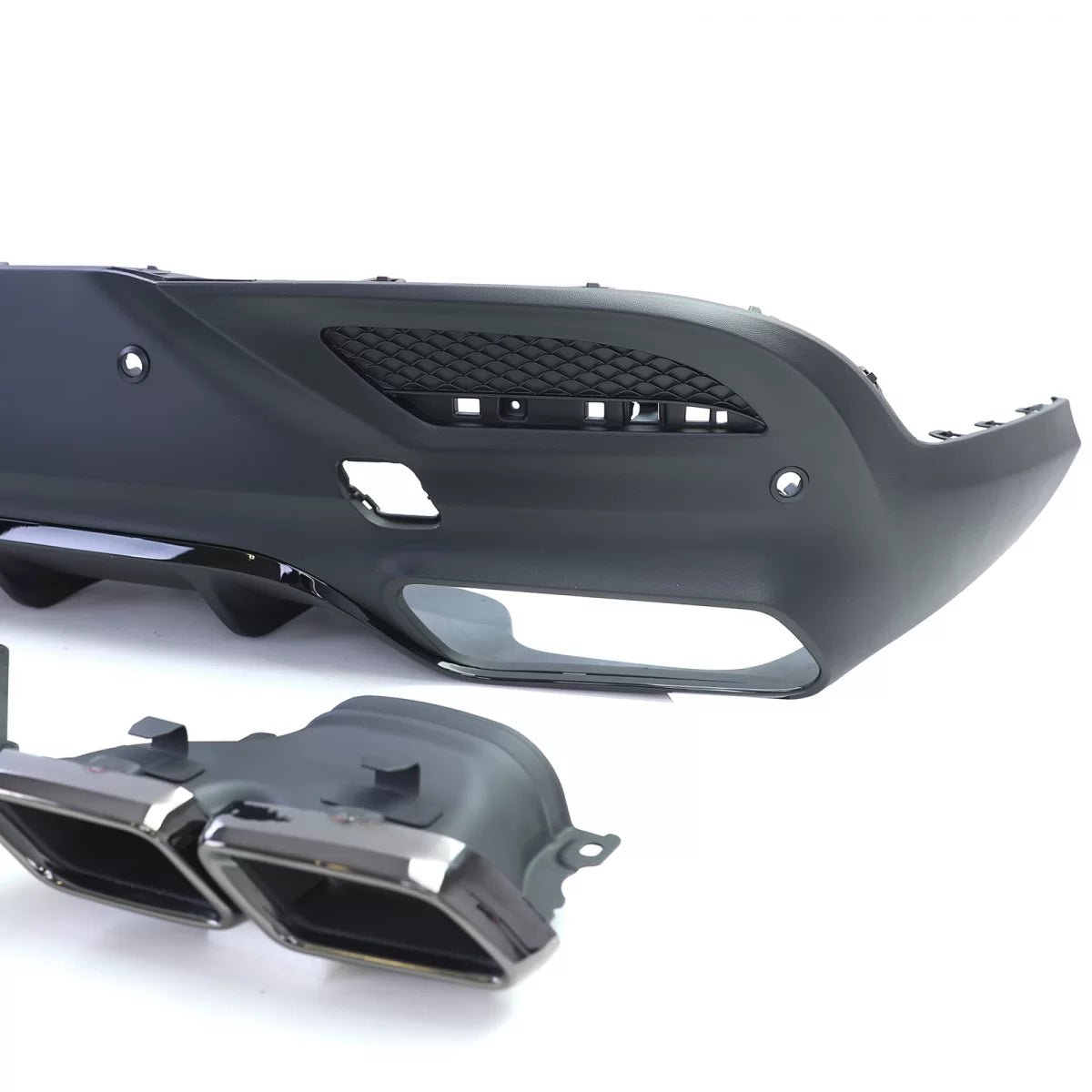 Diffusore Posteriore Sport con Doppio Terminale Nero per Mercedes GLE Coupe C292
