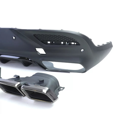 Diffusore Posteriore Sport con Doppio Terminale Nero per Mercedes GLE Coupe C292