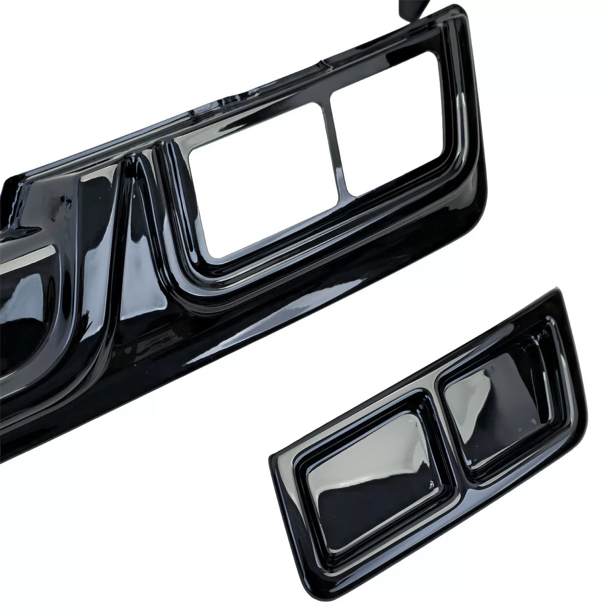 Diffusore Posteriore Sportivo Nero Lucido per Ford Tourneo Transit Custom