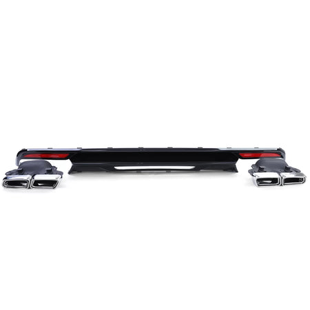 Diffusore Posteriore Sportivo Lucido con Terminali per Mercedes Classe S W222