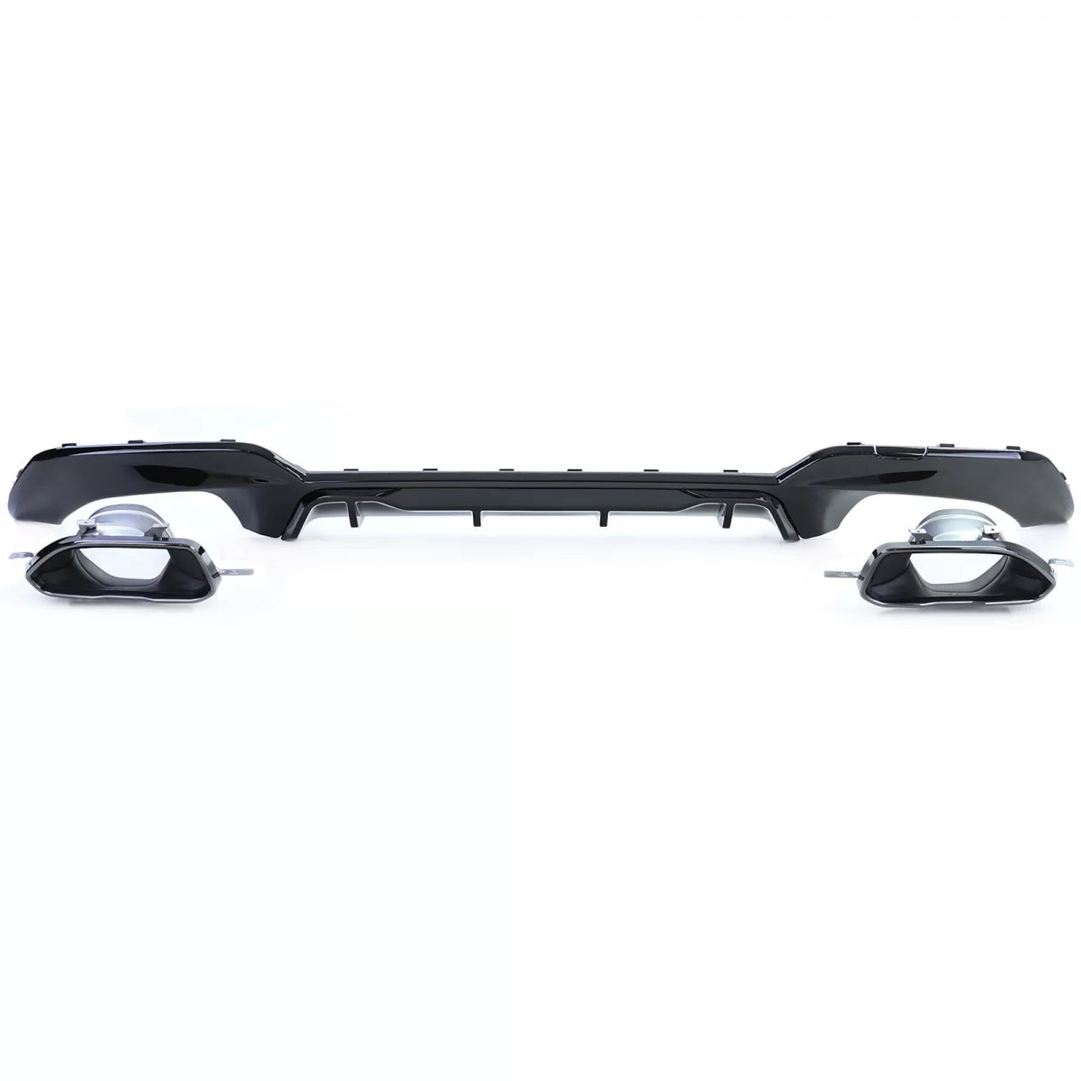 Diffusore Posteriore Sportivo Lucido con Terminali 340 Look per BMW Serie 3 G20