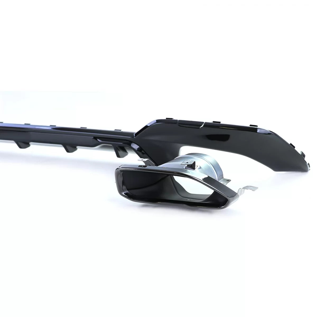 Diffusore Posteriore Sportivo Lucido con Terminali 340 Look per BMW Serie 3 G20