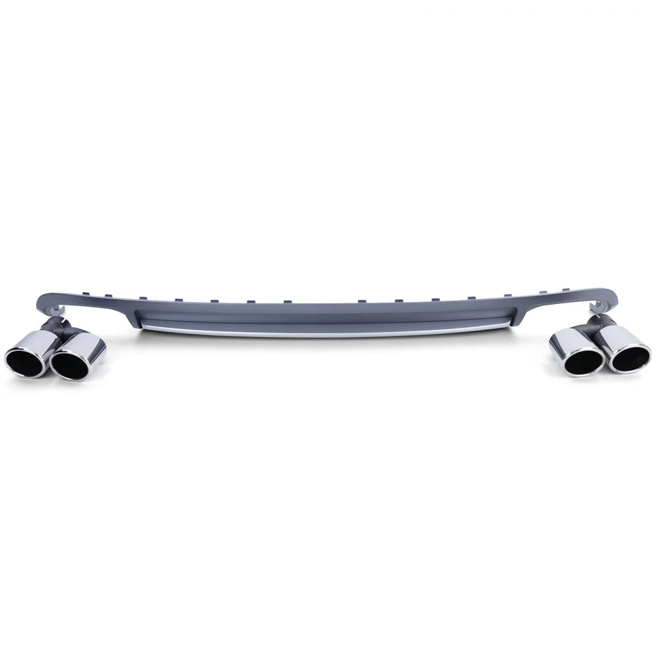 Diffusore Posteriore Sport con Terminali per Audi A4 B8 Berlina Avant 07-11