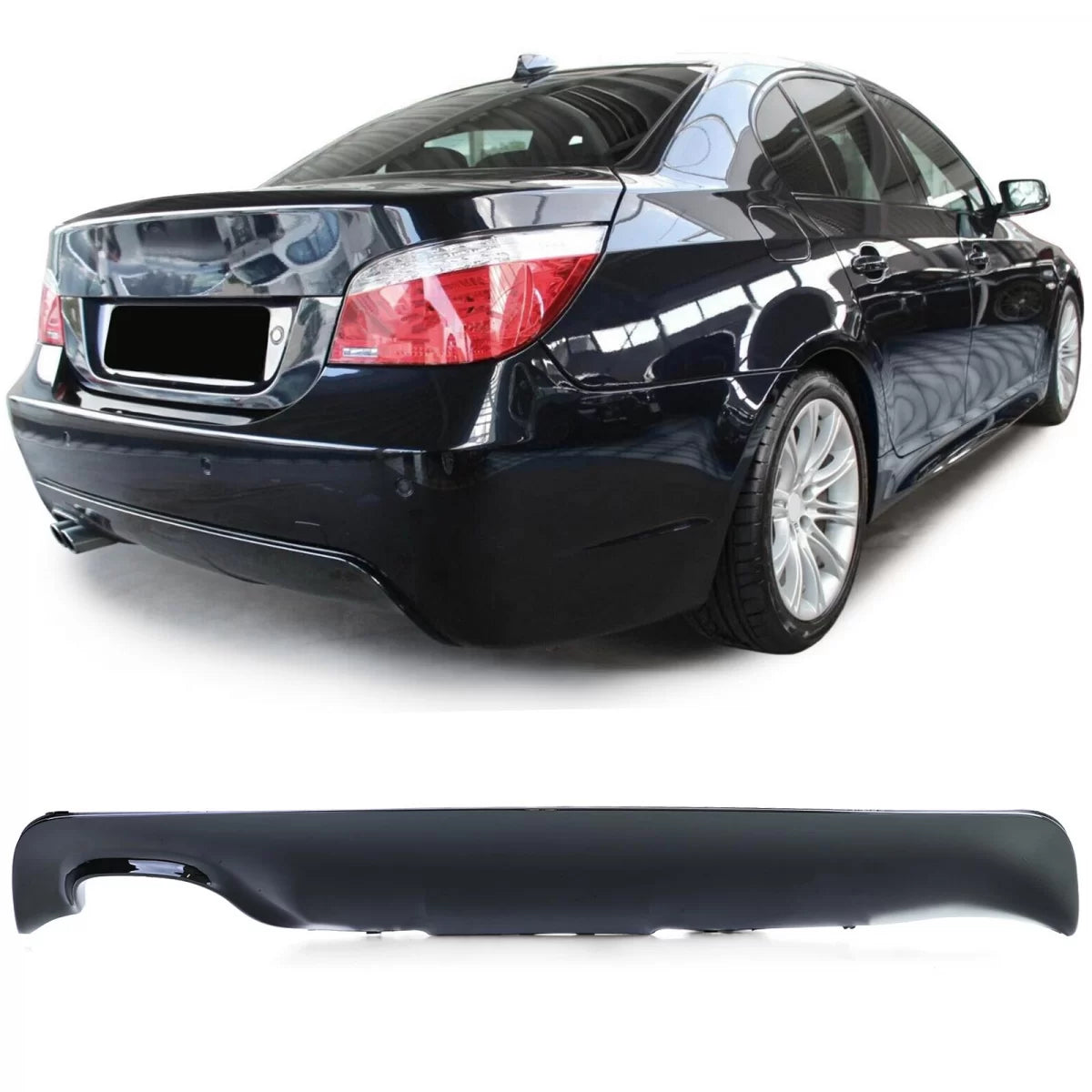 Diffusore Posteriore Sport Lucido per BMW Serie 5 E60 E61 03-10