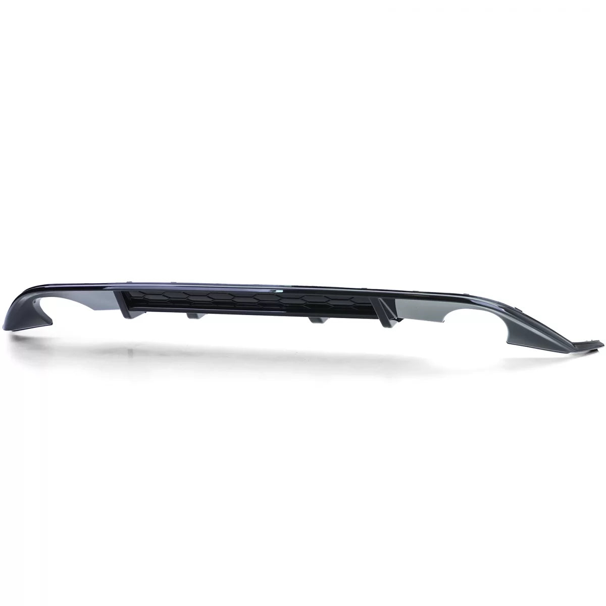 Diffusore Posteriore Sportivo Doppia Uscita Nero Lucido per VW Golf 7 GTI 13-17