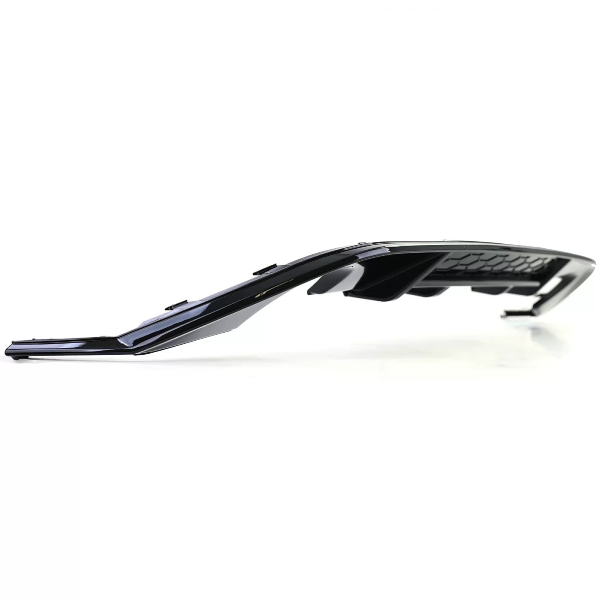 Diffusore Posteriore Sportivo Doppia Uscita Nero Lucido per VW Golf 7 GTI 13-17