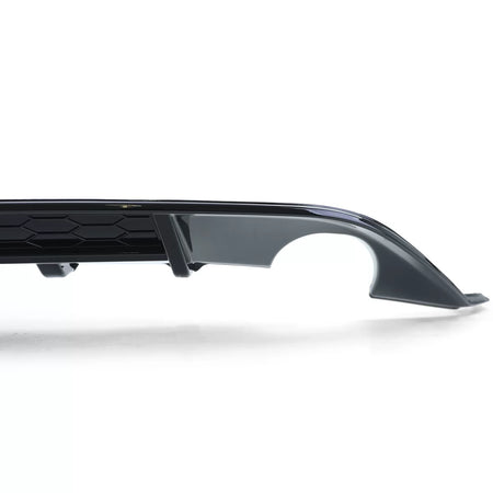 Diffusore Posteriore Sportivo Doppia Uscita Nero Lucido per VW Golf 7 GTI 13-17