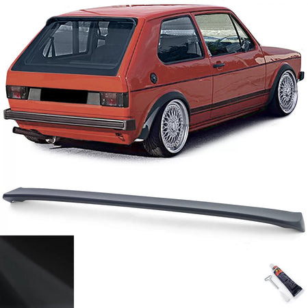 Spoiler Posteriore Sportivo Nero Opaco per Volkswagen Golf 1 74-85 GTI