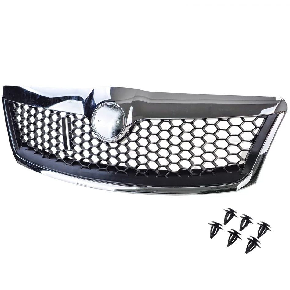 Griglia Sportiva Nera Cromata Anteriore per Skoda Octavia 1Z Facelift 09-13
