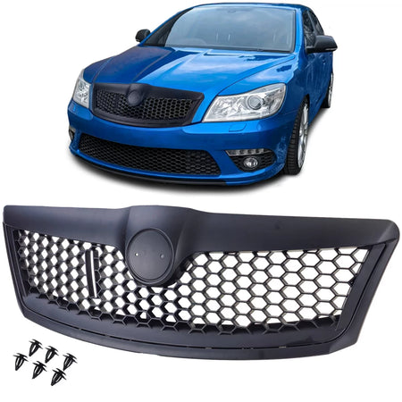 Griglia Sportiva Nera Anteriore per Skoda Octavia 1Z Facelift 09-13