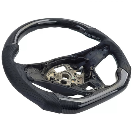 Volante Sportivo Carbonio e Pelle Traforata con Palette VW Transporter T6.1