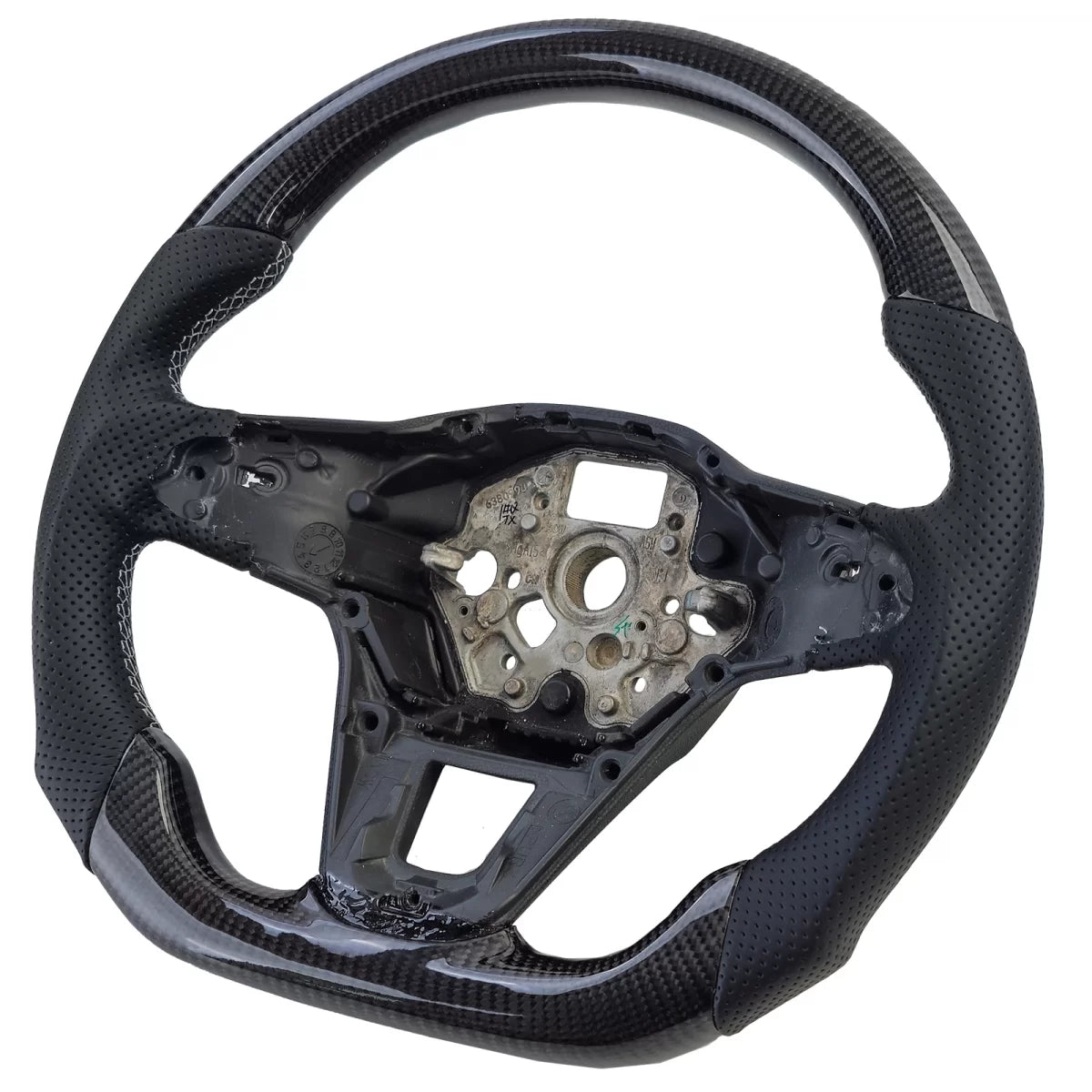 Volante Sportivo Carbonio e Pelle Traforata con Palette VW Transporter T6.1