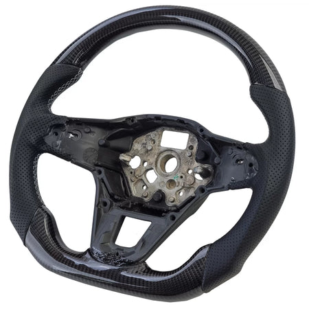 Volante Sportivo Carbonio e Pelle Traforata con Palette VW Transporter T6.1