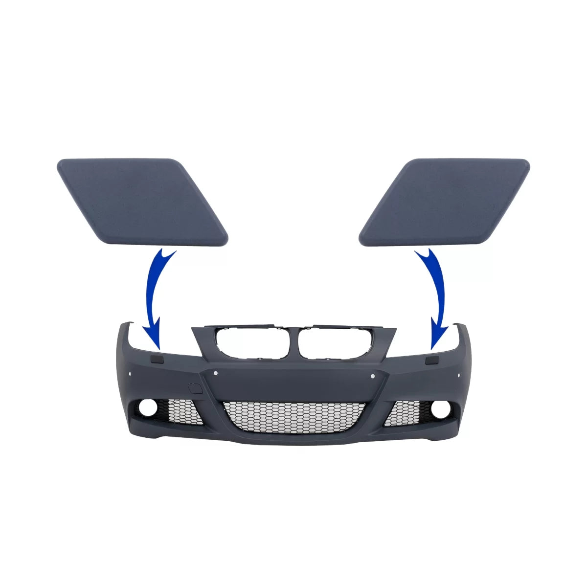 Coperture Fendinebbia Paraurti Anteriore per BMW Serie 3 E90 E91 LCI 2008-2011